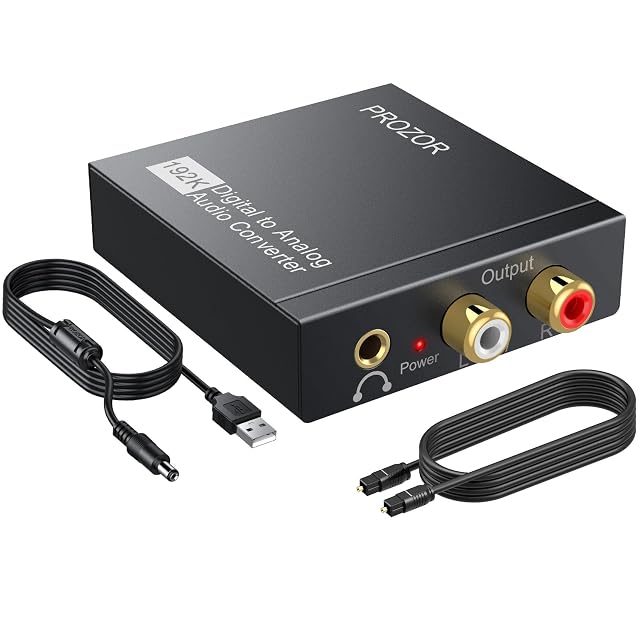 Convertisseur audio optique et coaxial vers analogique PROZOR DAC01s