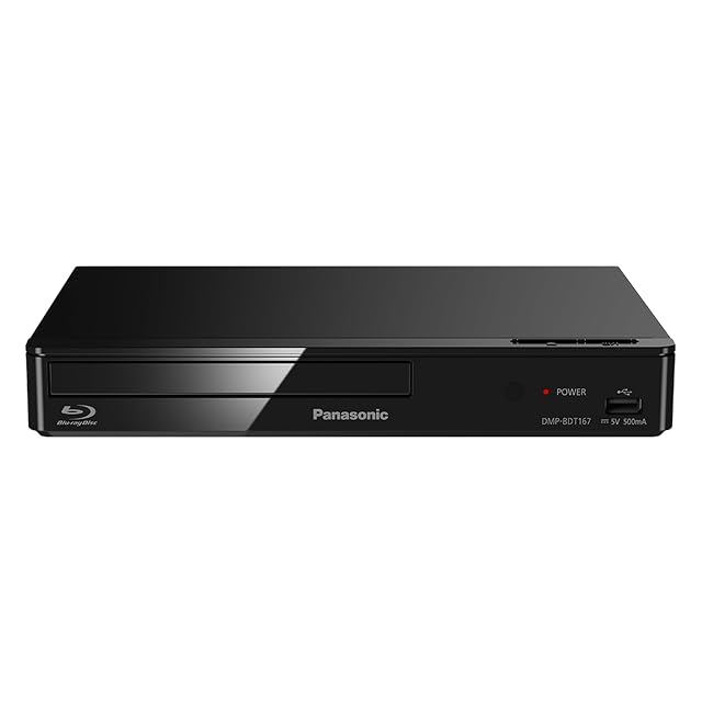Lecteur Blu-ray 3D compact Panasonic DMP-BDT167 en noir