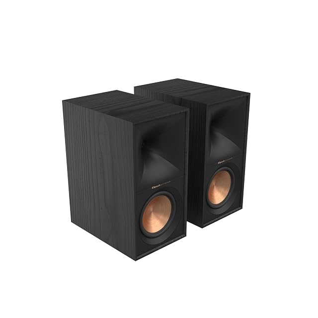Enceintes bibliothèque passives compactes Klipsch R-60M en noir