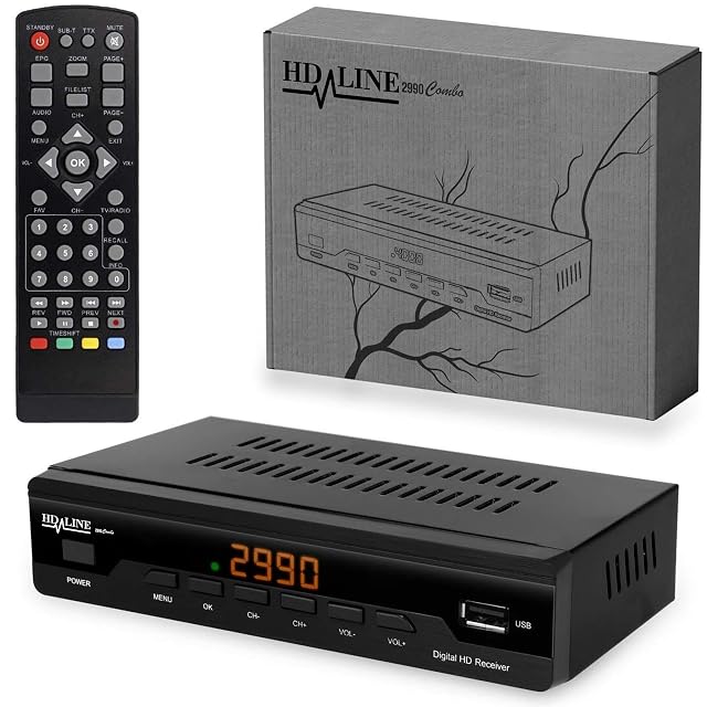 Récepteur combiné câble et terrestre hd-line 2990 Combo