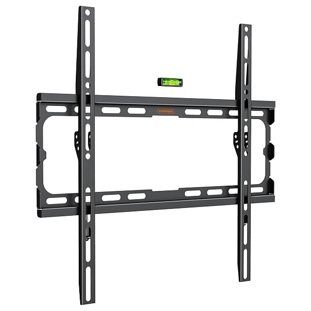 Support mural TV fixe ultra-plat VonHaus en noir