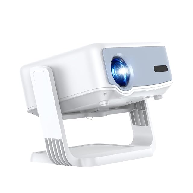 Vidéoprojecteur Full HD 1080p PTVEO avec Android 13 en blanc