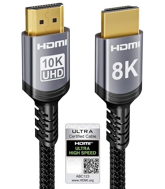 Câble HDMI 8K certifié Sniokco avec corps en aluminium