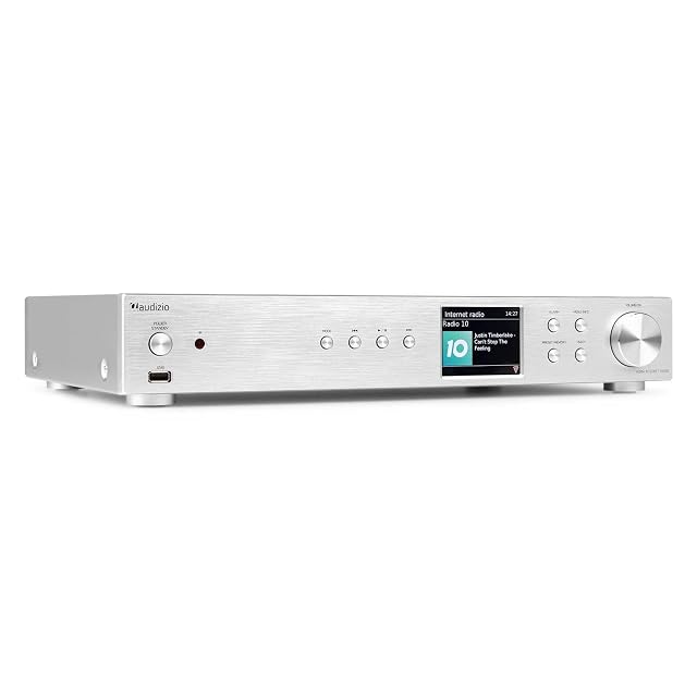 Récepteur de radio par internet Audizio Adria en argent
