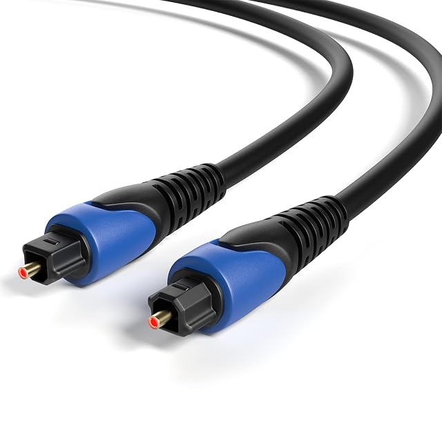 Câble audio optique Toslink RedStar24 à connecteurs plaqués or