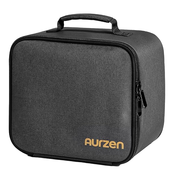 Sacoche rembourrée Aurzen pour vidéoprojecteur avec poches d’accessoires