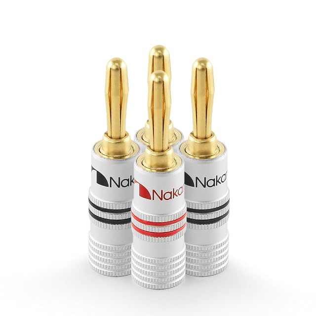 Fiches banane plaquées or 24K Nakamichi série Excel