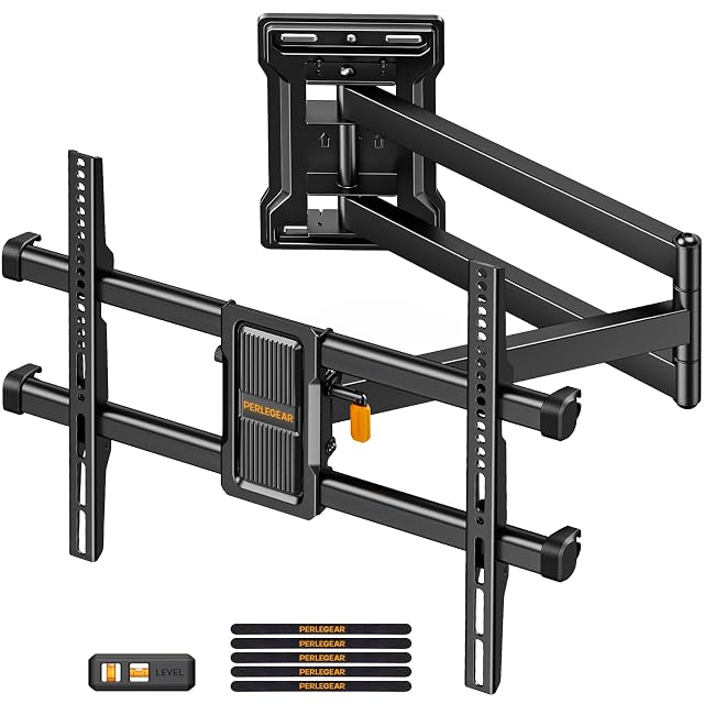 Support mural TV orientable Perlegear PGMF24B à bras unique