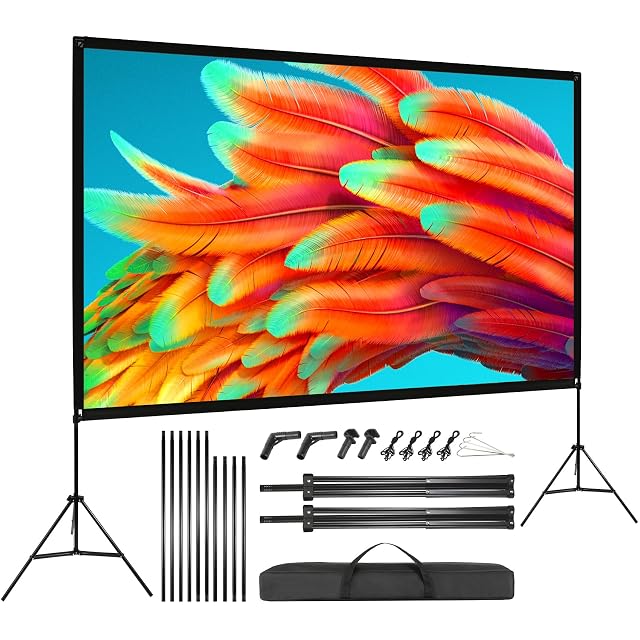 Écran de projection sur trépied VISULAPEX 100 pouces