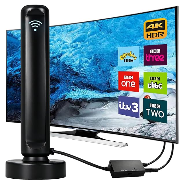 Antenne DVB-T2 d’intérieur amplifiée compacte Fitbitop TVA2
